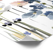 Bluebell-wildbloemen Bruidsdouche Welkom Poster (Hoek)