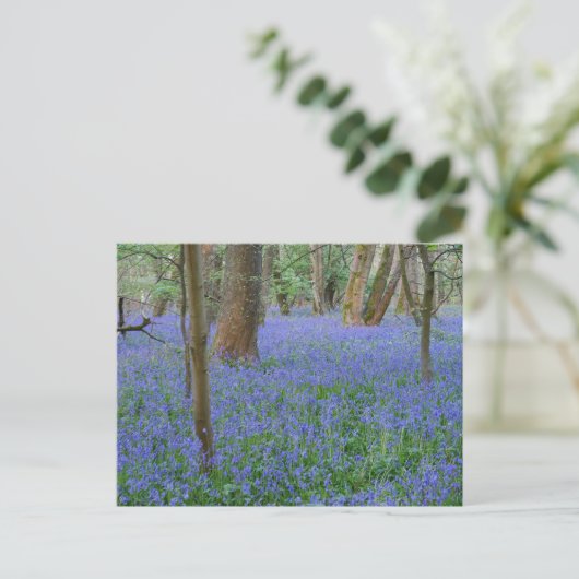 Bluebell Wood Briefkaart (Staand voorkant)