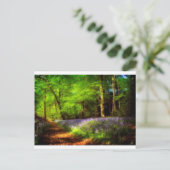 Bluebell wood briefkaart (Staand voorkant)