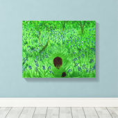 Bluebell Wood Egel Schilderend Lentbos Canvas Afdruk (Insitu (Houten vloer))
