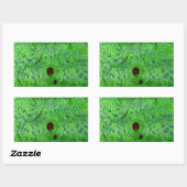 Bluebell Wood Hedégel Green Rechthoekige Sticker (Vel)