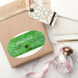 Bluebell Wood Hedégel Ovale Sticker