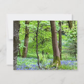 Bluebell Wood in het geheugen dank u kaart (Achterkant)