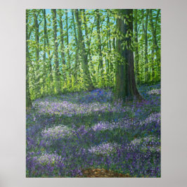 Bluebell Wood Poster