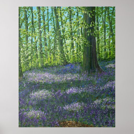 Bluebell Wood Poster (Voorkant)