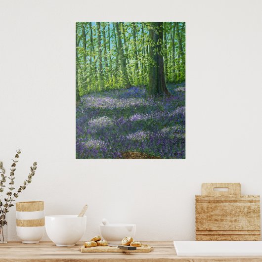 Bluebell Wood Poster (Keuken)