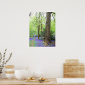 Bluebell wood poster (Keuken)
