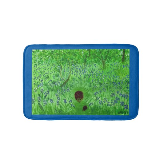 Bluebell Woodland Hedghogs Badmat (Voorkant)