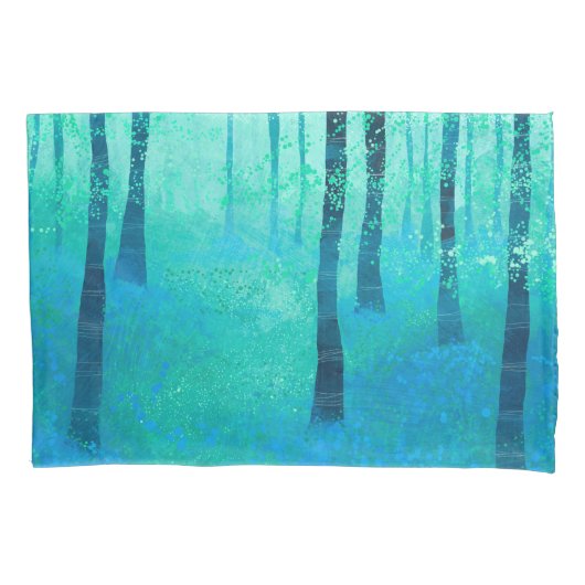 Bluebell Woodland Kussensloop (Voorkant-Links)