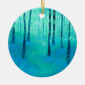 Bluebell Woodland Painting Keramisch Ornament (Voorkant)