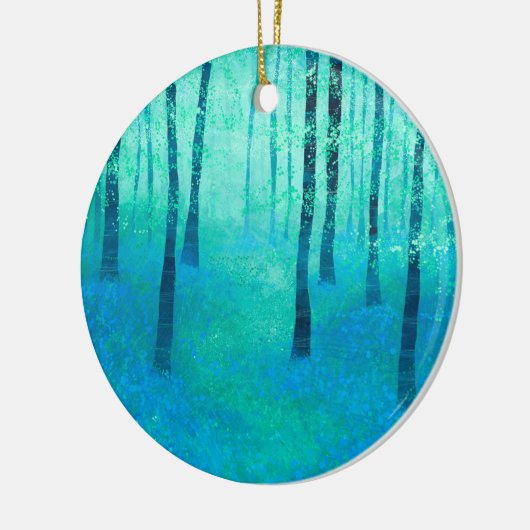 Bluebell Woodland Painting Keramisch Ornament (Links)