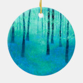 Bluebell Woodland Painting Keramisch Ornament (Achterkant)