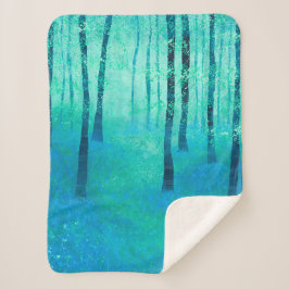 Bluebell Woodland Sherpa Deken