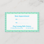 Bluebells and Blue Crocuses Afspraakkaarten Contactkaartje (Achterkant)