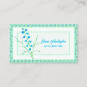 Bluebells and Blue Crocuses Afspraakkaarten Contactkaartje (Voorkant)