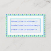 Bluebells and Blue Crocuses Pastel Visitekaartje Contactkaartje (Achterkant)