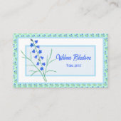 Bluebells and Blue Crocuses Pastel Visitekaartje Contactkaartje (Voorkant)