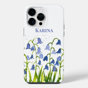 Bluebells blauw bloemig Wildflower Natuur Waterver iPhone 14 Pro Max Hoesje