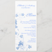 Bluebells - Blauw menu (Voorkant)