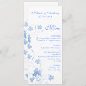 Bluebells - Blauw menu (Voorkant / Achterkant)