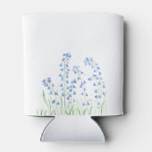 Bluebells Blauwe bloemenbruiloft Waterverf natuur  Blikjeskoeler (Achterkant)