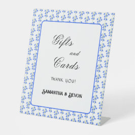 Bluebells Bloemen Huwelijks Cadeaus En Kaarten Reclamebord Met Voetstuk