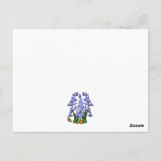 BLUEBELLS ~ Briefkaart (Achterkant)
