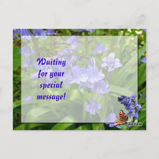 BLUEBELLS ~ Briefkaart # 3 (Achterkant)