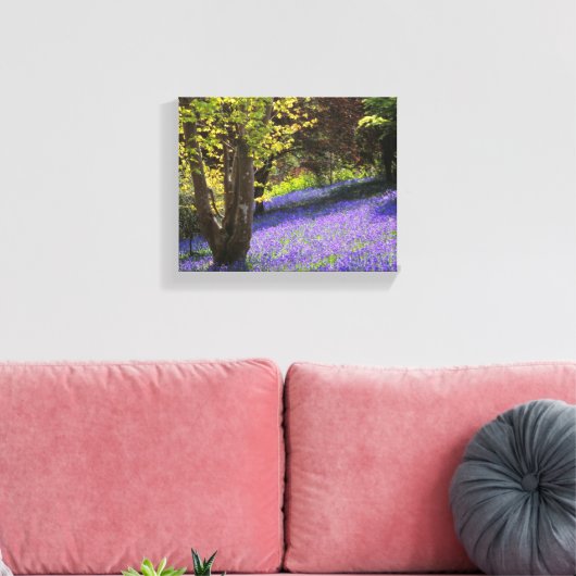 Bluebells Canvas Afdruk (Insitu (Woonkamer))