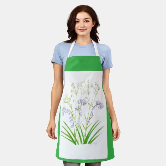 Bluebells en Stitchwort schort (Gedragen)