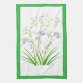 Bluebells en Stitchwort schort Theedoek (Verticaal)