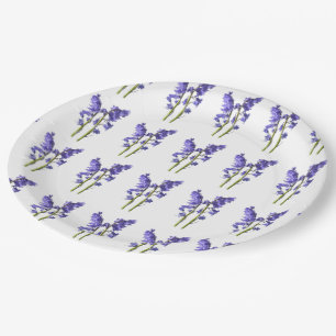 Bluebells Fabric Pattern Papieren Bordje