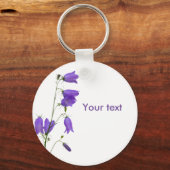 Bluebells florals white sleutelhanger (Voorkant)