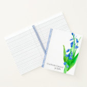 Bluebells Flowers Dankbaarheid Gepersonaliseerd Da Notitieboek (Binnen)