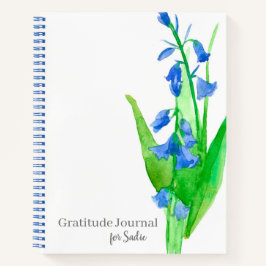 Bluebells Flowers Dankbaarheid Gepersonaliseerd Da Notitieboek