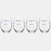 Bluebells Four Stemless Wine Glasses Wijnglas Zonder Voet (Links)