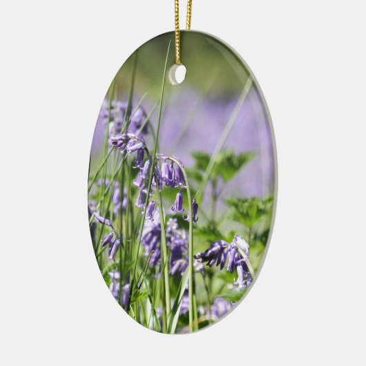 Bluebells in Engeland Keramisch Ornament (Links)