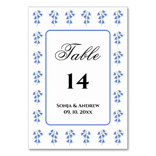 Bluebells Kaart (Achterkant)