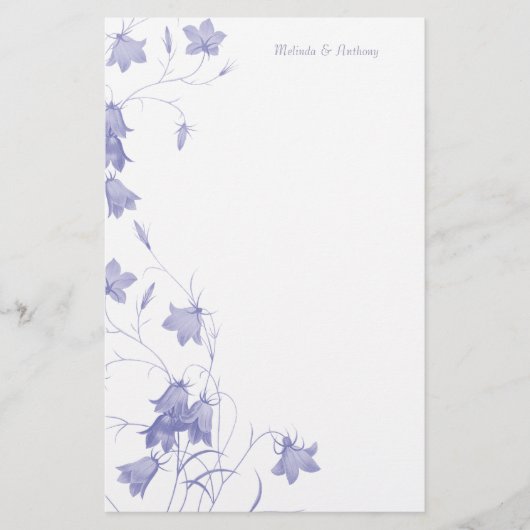 Bluebells - Lavendel 5.5 x 8.5 Stationery Briefpapier (Voorkant)