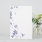 Bluebells - Lavendel 5.5 x 8.5 Stationery Briefpapier (Staand voorkant)