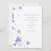 Bluebells - Lavender 5x7 Weddenschap Kaart (Achterkant)