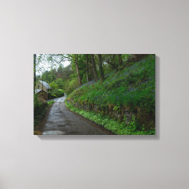 Bluebells on Eastwood Lane Canvas Afdruk