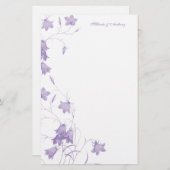 Bluebells - Paarse 5,5 x 8,5 briefpapier (Voorkant / Achterkant)