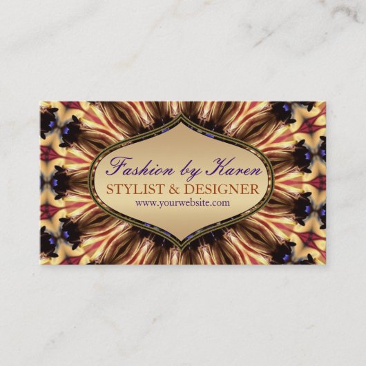 Bluebells Paarse gouden Visitekaartjes (Voorkant)