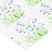 Bluebells Spring floral waterverf paarse rustige Tafelkleed (Gekanteld)