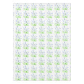 Bluebells Spring floral waterverf paarse rustige Tafelkleed (Voorkant)