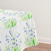 Bluebells Spring floral waterverf paarse rustige Tafelkleed (Voorbeeld)