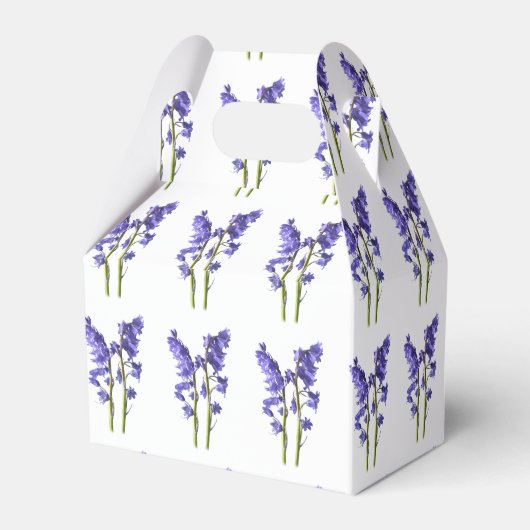 Bluebells stoffen patroon. bedankdoosjes (Achterkant)