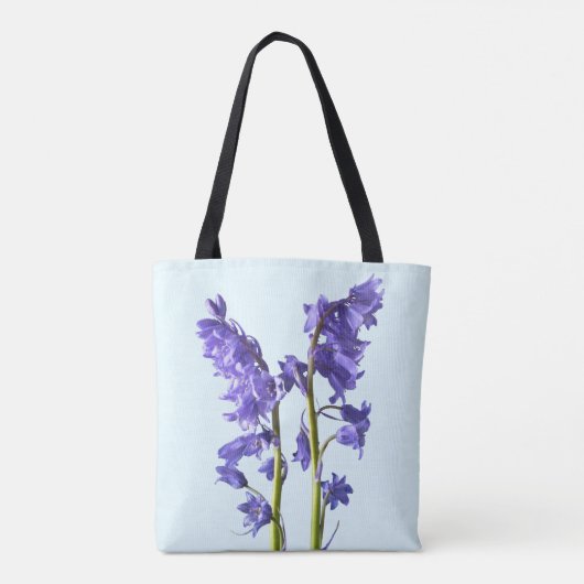 Bluebells, uit de Bossen die ik Creëer. Tote Bag (Achterkant)
