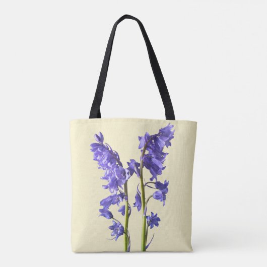 Bluebells, uit de Bossen die ik Creëer. Tote Bag (Achterkant)